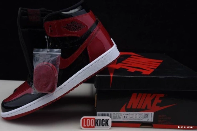 Cheap LUCY 1 High 555088-063 Bred OG Air Jordan Patent 0727